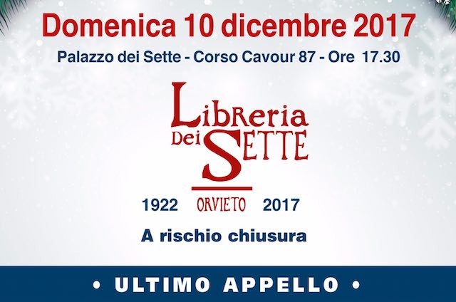 Ultimo appello per salvare la Libreria dei Sette dal rischio chiusura