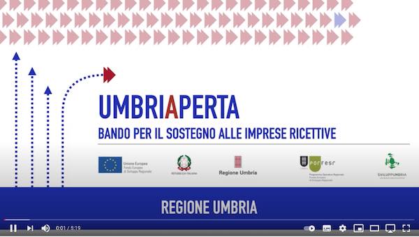 UmbriAperta, al via bando a sostegno imprese filiera del turismo nei territori del cratere sisma 2016