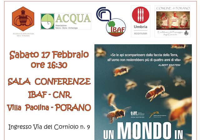 Proiezione del film-documentario "Un mondo in pericolo. More than honey"