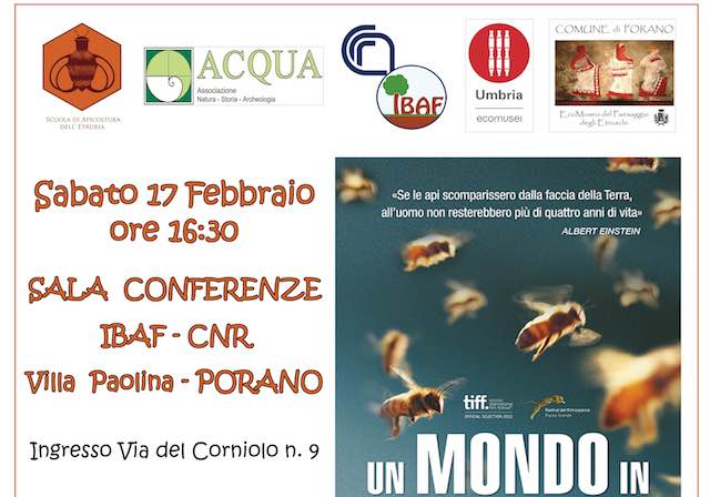 Proiezione del film-documentario "Un mondo in pericolo. More than honey" 