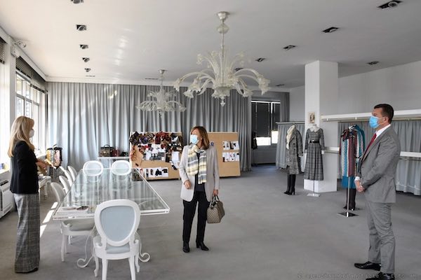 Moda, la presidente della Regione in visita alla "Luisa Spagnoli"