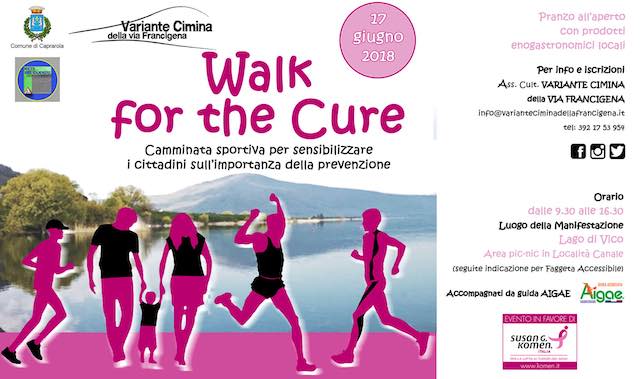"Walk for the Cure", torna la camminata per la lotta ai tumori al seno