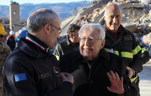 Cordoglio per la morte di Giuseppe Zamberletti, "il padre della Protezione Civile"