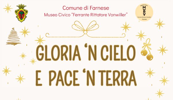 "Gloria 'n Cielo e Pace 'n Terra". Il Museo Civico inaugura il nuovo anno con un concerto per la pace