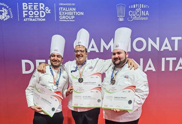 Doppio argento ai Campionati della Cucina Italiana per lo Chef Angelo D'Acquisto