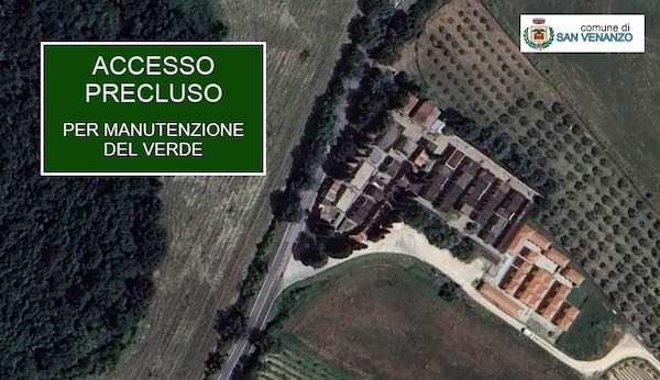 Accesso temporaneamente precluso al Cimitero per manutenzione del verde