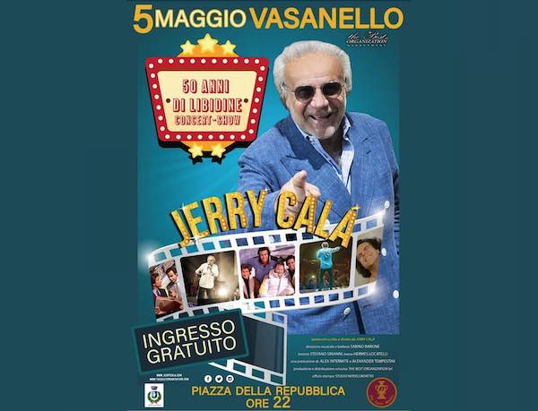 Concerto-show di Jerry Calà, evento di punta delle feste patronali a Vasanello  