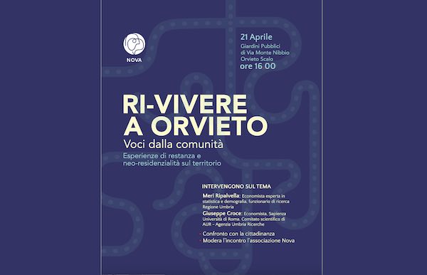Nova promuove l'incontro "Ri-vivere a Orvieto - Voci dalla Comunità"