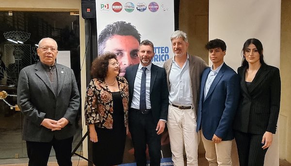 Presentata la coalizione di centrosinistra per la conferma di Matteo Burico alla guida del Comune