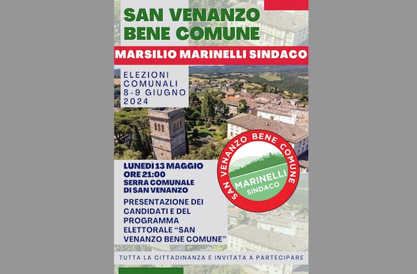 "San Venanzo Bene Comune" presenta candidati e programma elettorale