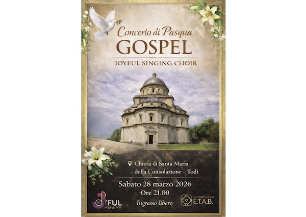 Joyful Singing Choir in concerto alla Consolazione. "Un dono alla citt&agrave; per celebrare la Pasqua"