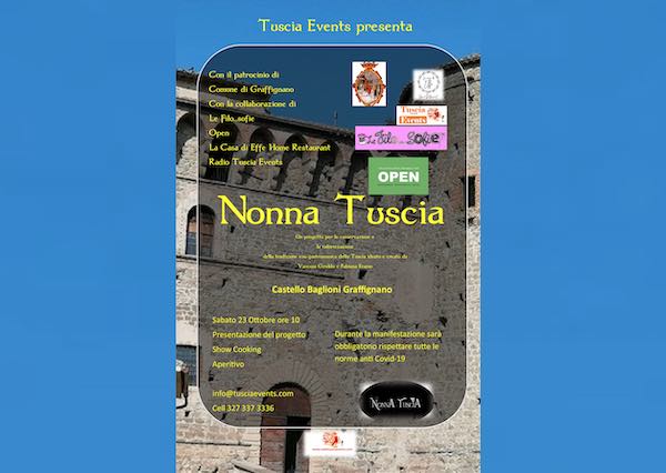 Al Castello Baglioni si presenta il format di video-ricette "Nonna Tuscia"