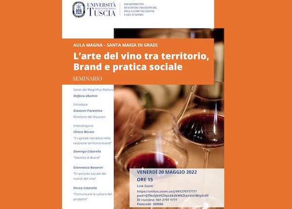 "L'arte del vino tra territorio, brand e pratica sociale"