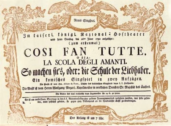 Al Teatro Comunale va in scena "Così fan tutte" di Mozart