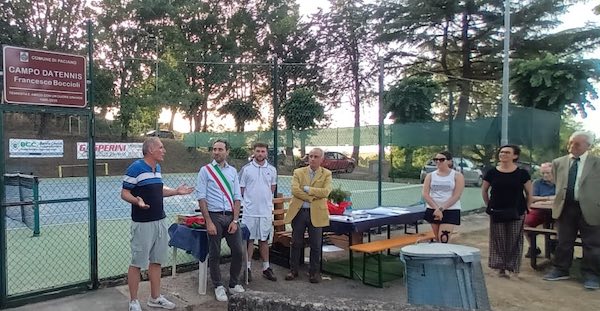 Intitolato a Francesco Boccioli il campo da tennis, 24ore no-stop di match