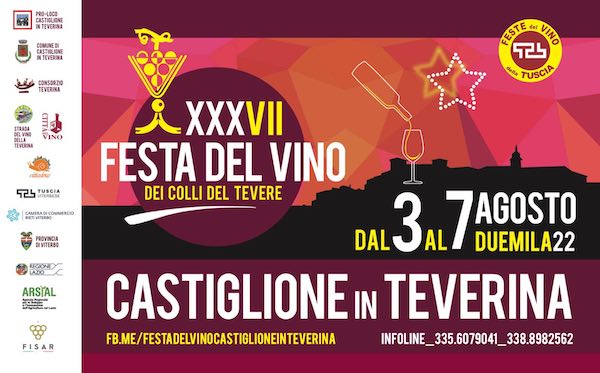 Festa del Vino dei Colli del Tevere, al via la 37esima edizione