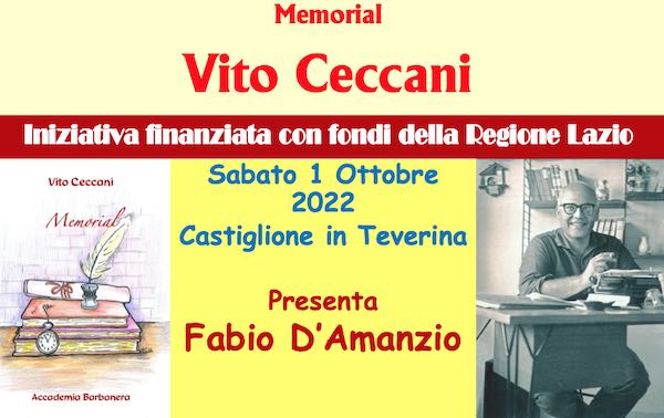 L'Accademia Barbanera presenta il Memorial "Vito Ceccani"