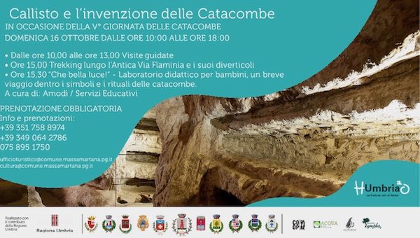 "Callisto e l'invenzione delle catacombe", visite guidate, trekking e laboratori per bambini