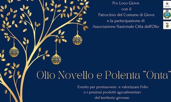 "Olio Novello e Polenta Onta" per aprire le iniziative natalizie
