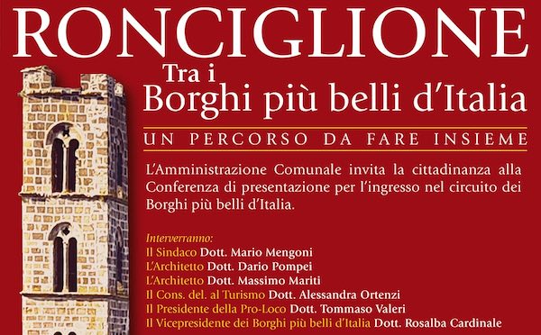 Ronciglione entra ufficialmente ne "I Borghi più belli d'Italia"