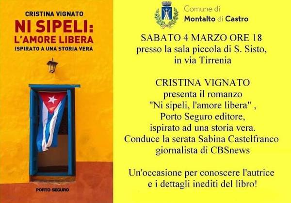 Cristina Vignato presenta il romanzo "Ni Sipeli: l'amore libera"