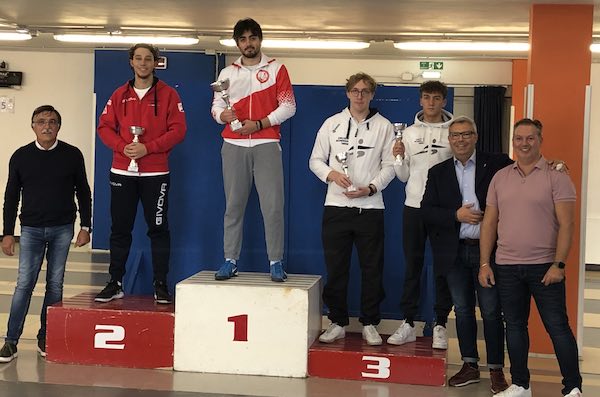 Uisp Scherma Orvieto. Oro alla 1° Prova Regionale Assoluta di Spada per Lorenzo Cherubini