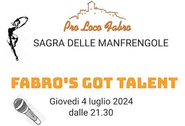 Aperte le candidature per la seconda edizione di "Fabro's got talent"