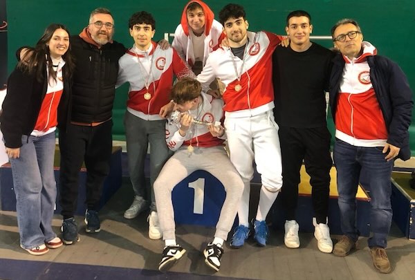 Brillante vittoria degli schermitori orvietani nelle gare a squadre a Narni