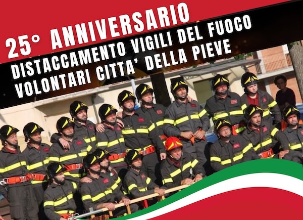 Il Distaccamento dei Vigili del Fuoco Volontari festeggia 25 anni 