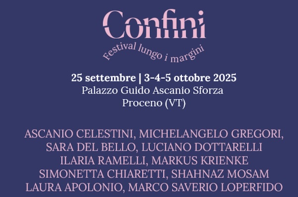 "Confini. Festival lungo i margini" prosegue con nuovi appuntamenti 