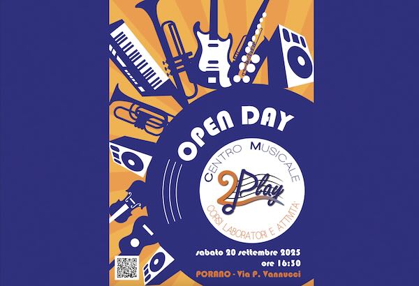 Ricominciano le attività al Centro Musicale "2 Play". Iscrizioni aperte e Open Day