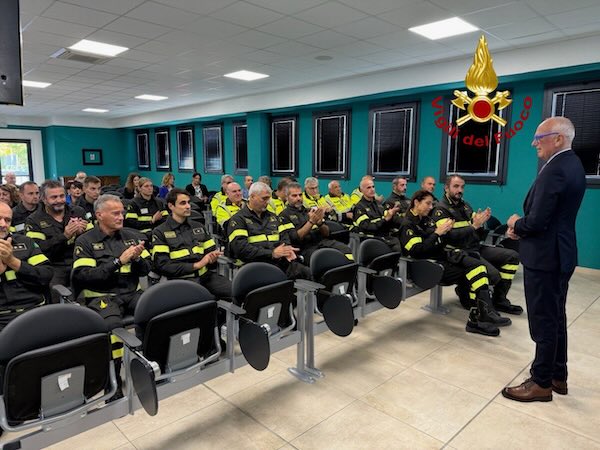 Visita del direttore regionale alla sede centrale del Comando dei Vigili del Fuoco 