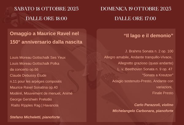 "Proceno Musica Festival", weekend all'insegna della musica classica