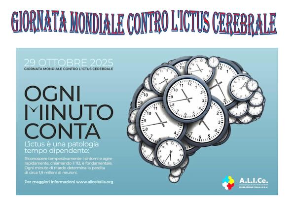 A.L.I.Ce. in campo per la Giornata Mondiale contro l'Ictus