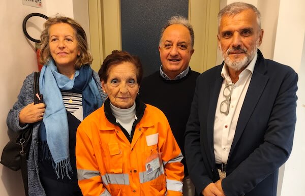 "Grazie davvero, cara Luigina, e auguri per almeno altri 25 anni di volontariato!"