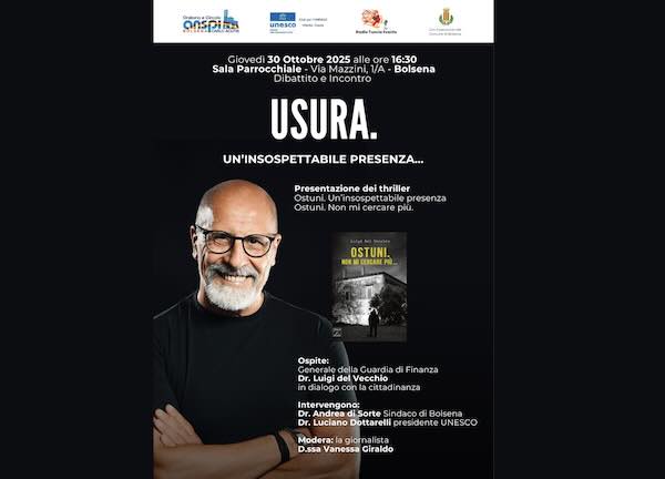 Riflessione e reazione contro l'usura. Dibattito pubblico con il generale Luigi Del Vecchio