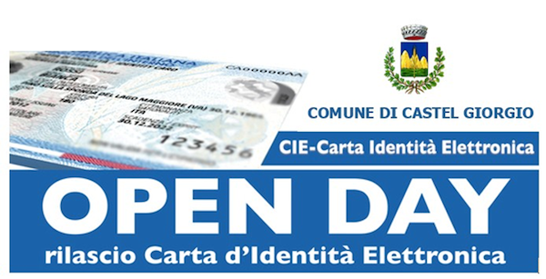 Open day per il rilascio della Carta d'Identit&agrave; Elettronica. Aperture straordinarie per l'Ufficio Anagrafe