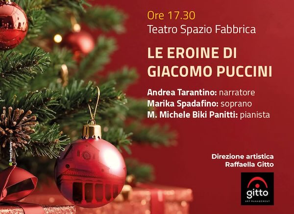 "Le eroine di Giacomo Puccini" sono protagoniste al Teatro Spazio Fabbrica 