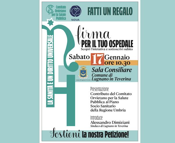 Incontro pubblico sul rilancio dell'Ospedale. Oltre 4.000 firme per la petizione Cosp