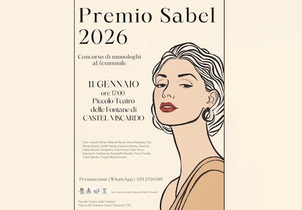 Concorso nazionale di monologhi al femminile al Piccolo Teatro delle Fontane