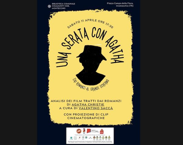 "Una serata con Agatha: dai romanzi al grande schermo" alla Biblioteca Comunale