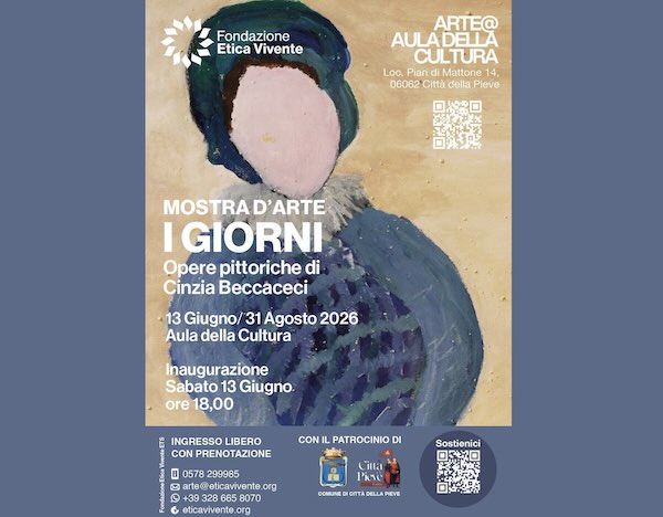 Inaugura la mostra d'arte "I Giorni". In esposizione le opere pittoriche di Cinzia Beccaceci
