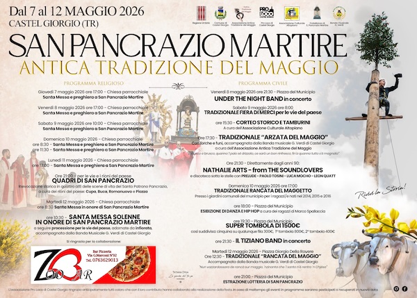 San Pancrazio Martire, via ai festeggiamenti patronali. Rivive l'antica tradizione del Maggio