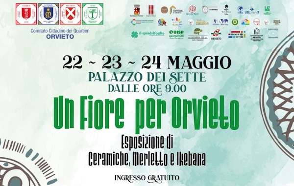 "Buongiorno Ceramica", a Orvieto l'incontro fra tradizioni con fiori e merletti
