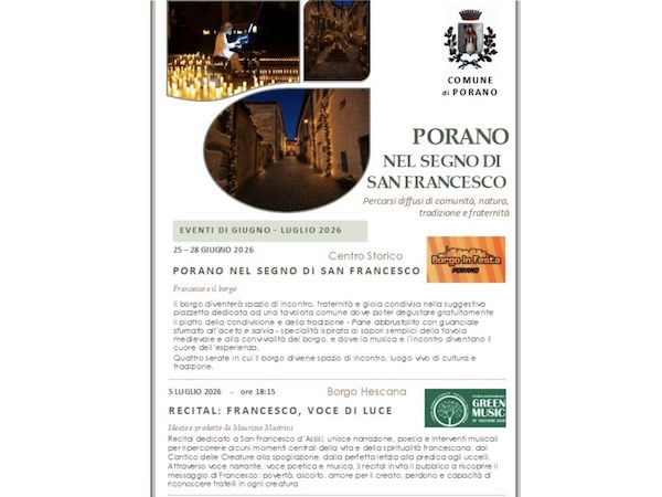 Nel segno di San Francesco la 15esima edizione di "Borgo in Festa"
