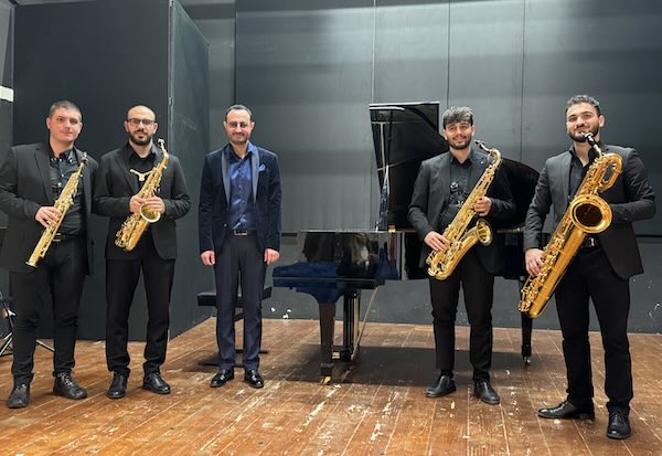 "Riflessi del Novecento" per "Note d'Estate". Protagonisti l'Hyle Saxophone Quartet e il pianista Angelo Arciglione